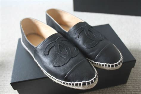 chanel espadrilles canvas replica|chanel espadrilles black.